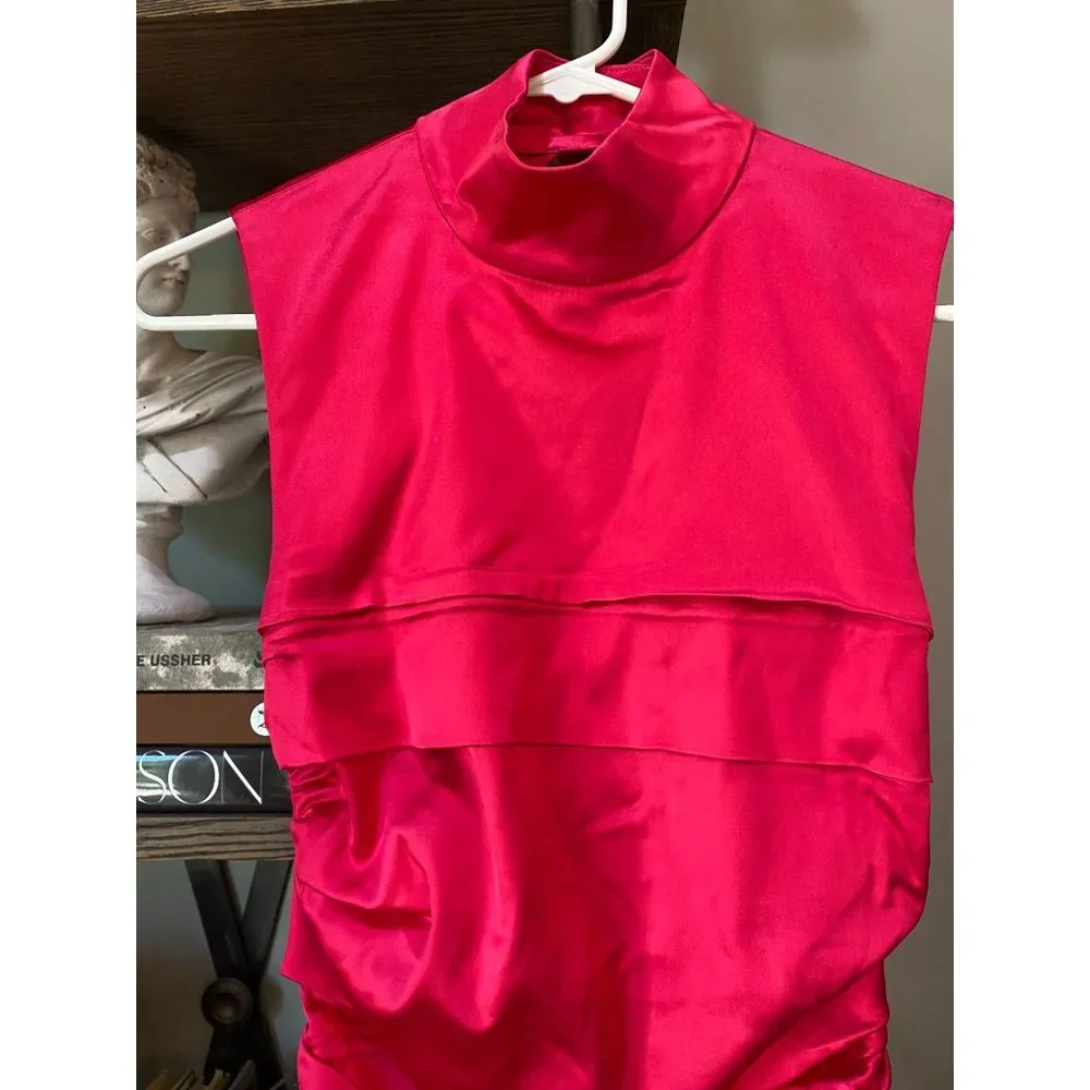 DUNDAS x REVOLVE Grace Mini Dress Hot Pink Women's Size Small - Picture 7 of 13